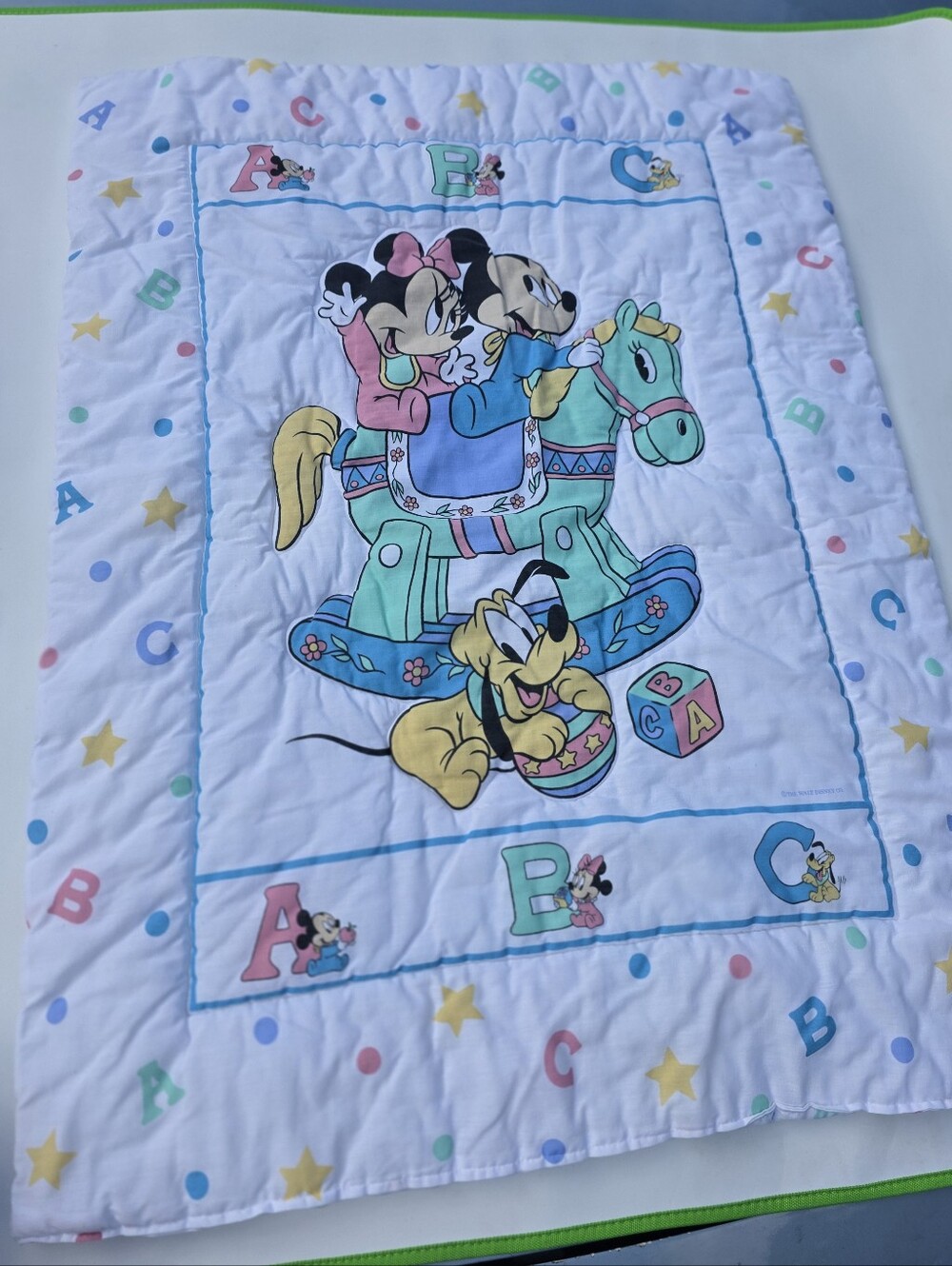 Disney Babies Rocking Horse Mickey Minnie Pluto Blanket